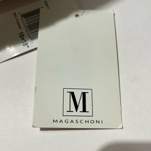 NWT Magaschoni Let it Snow white and black accent pillow - Picture 3 of 6